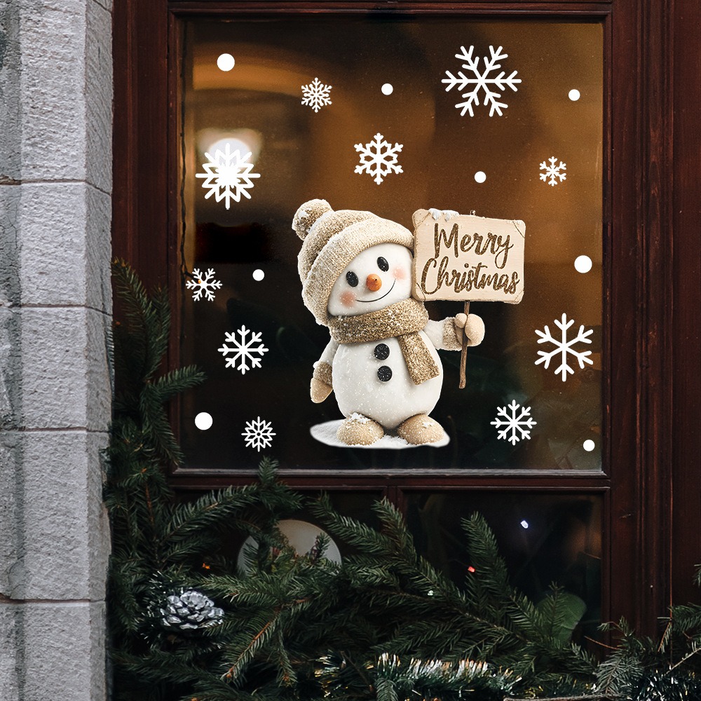 Christmas Window Stickers Cart - Kids Education Quotes 评论和价格