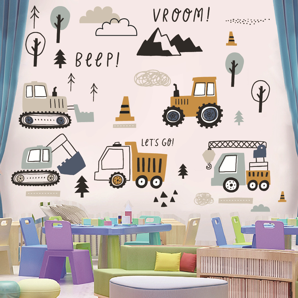 Cartoon Excavator Engineering  - Kids Education Quotes 评论和价格