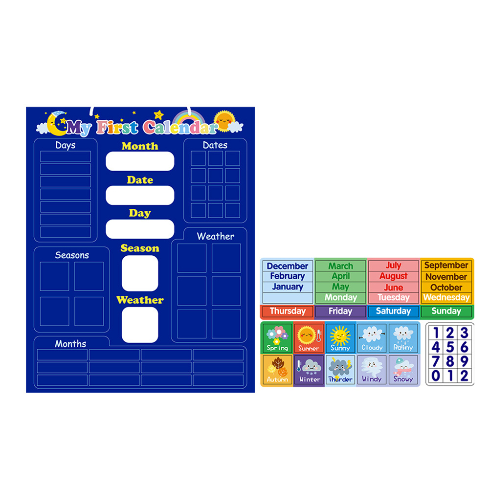 Weather Calendar Board Kids Ed - Kids Education Planner 评论和价格