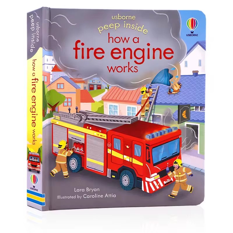Usborne Peep Inside How A Fire - Kids Education Book 评论和价格