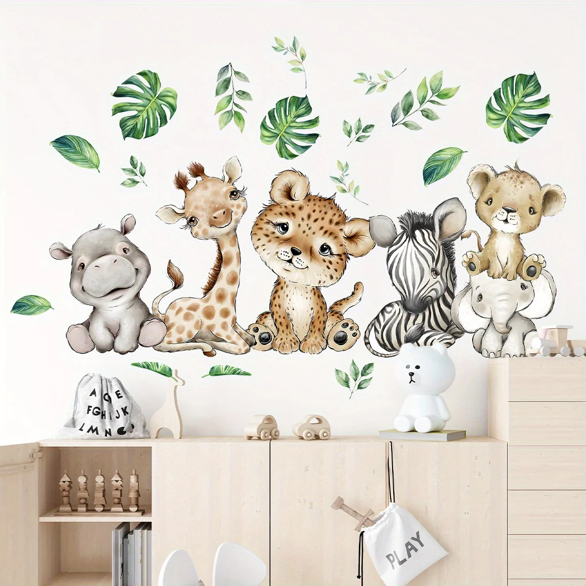 1PC Cartoon Cute Hippo Tiger E - Kids Education Quotes 评论和价格