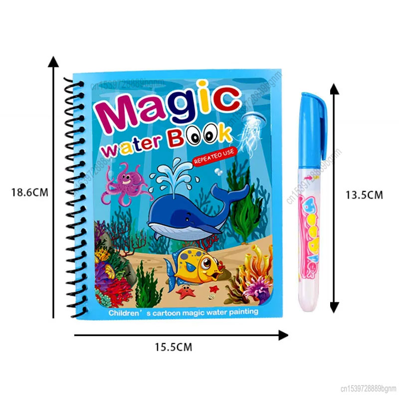 Cartoon Magic Water Painting C - Kids Education Book 评论和价格