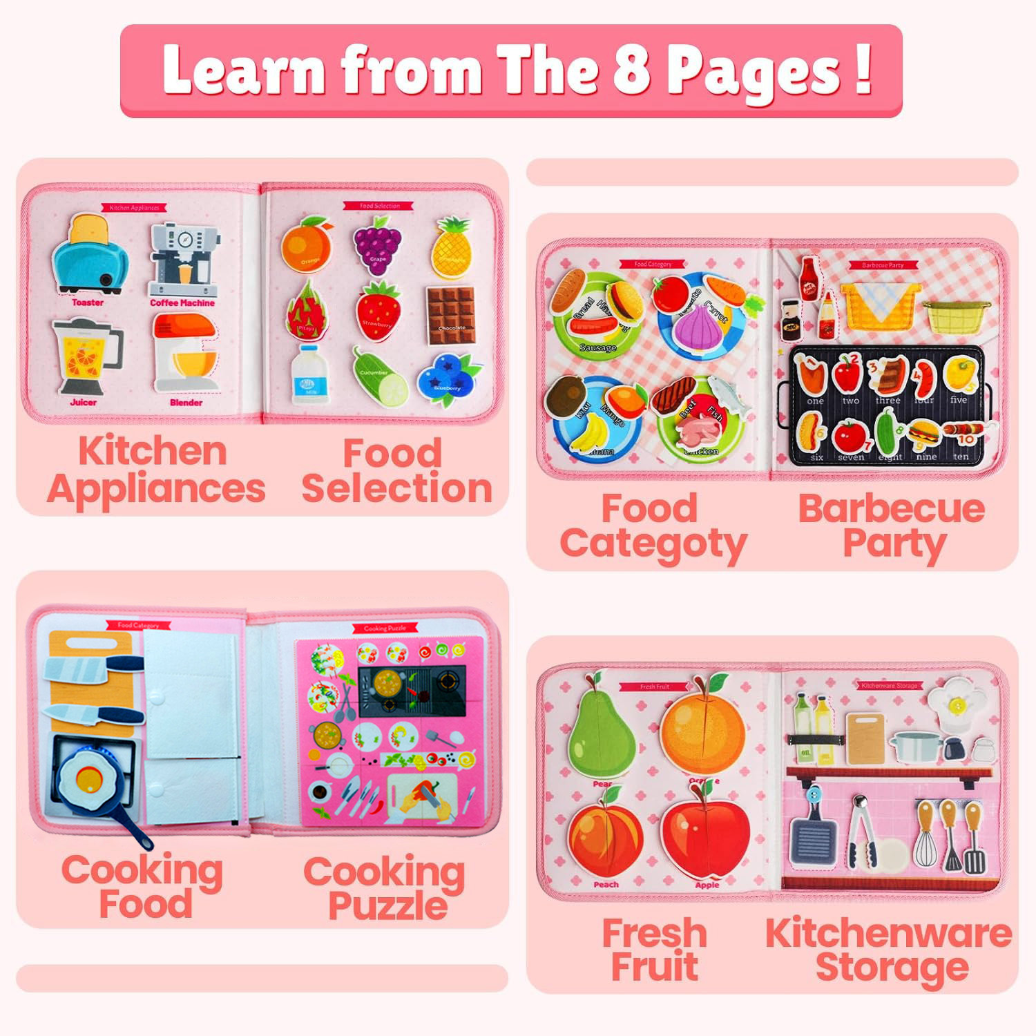 Toddler Busy Board Montessori  - Kids Education Book 评论和价格