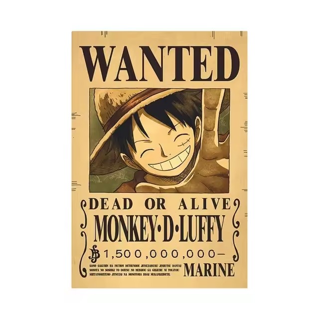 Anime One Piece Bounty Wanted  - Kids Education Quotes 评论和价格