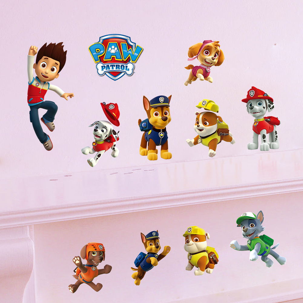 Cartoon Pawed Patrol Wall Stic - Kids Education Quotes 评论和价格