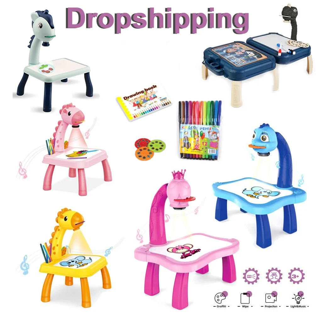 Children LED  Projector Art  D - Drawing Projector Kids 评论和价格