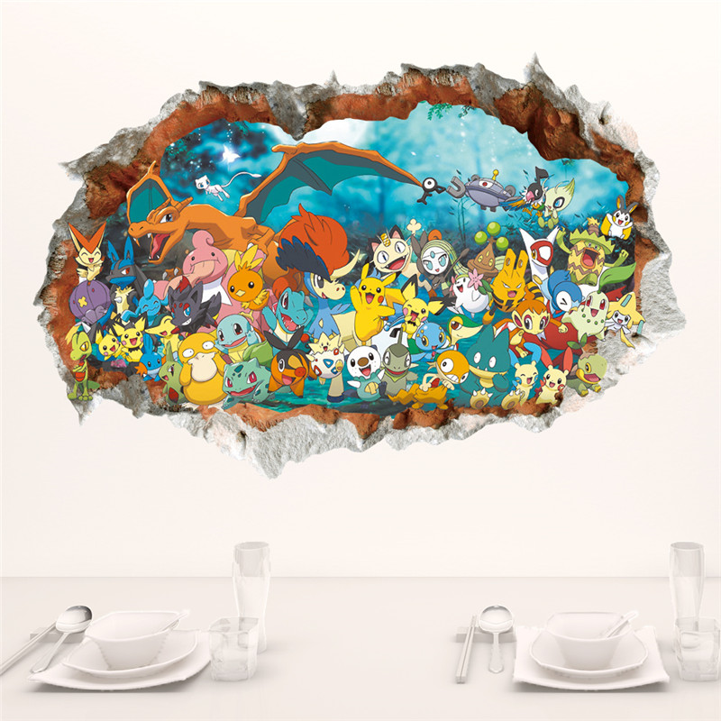 Cartoon Pokémon Pikachu Wall S - Kids Education Quotes 评论和价格