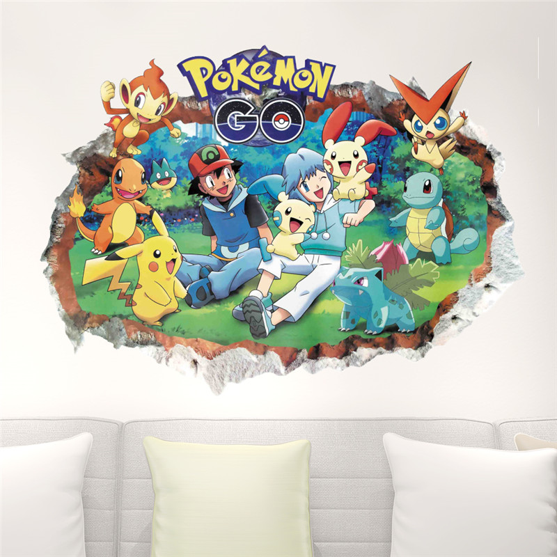 Cartoon Pokémon Pikachu Wall S - Kids Education Quotes 评论和价格