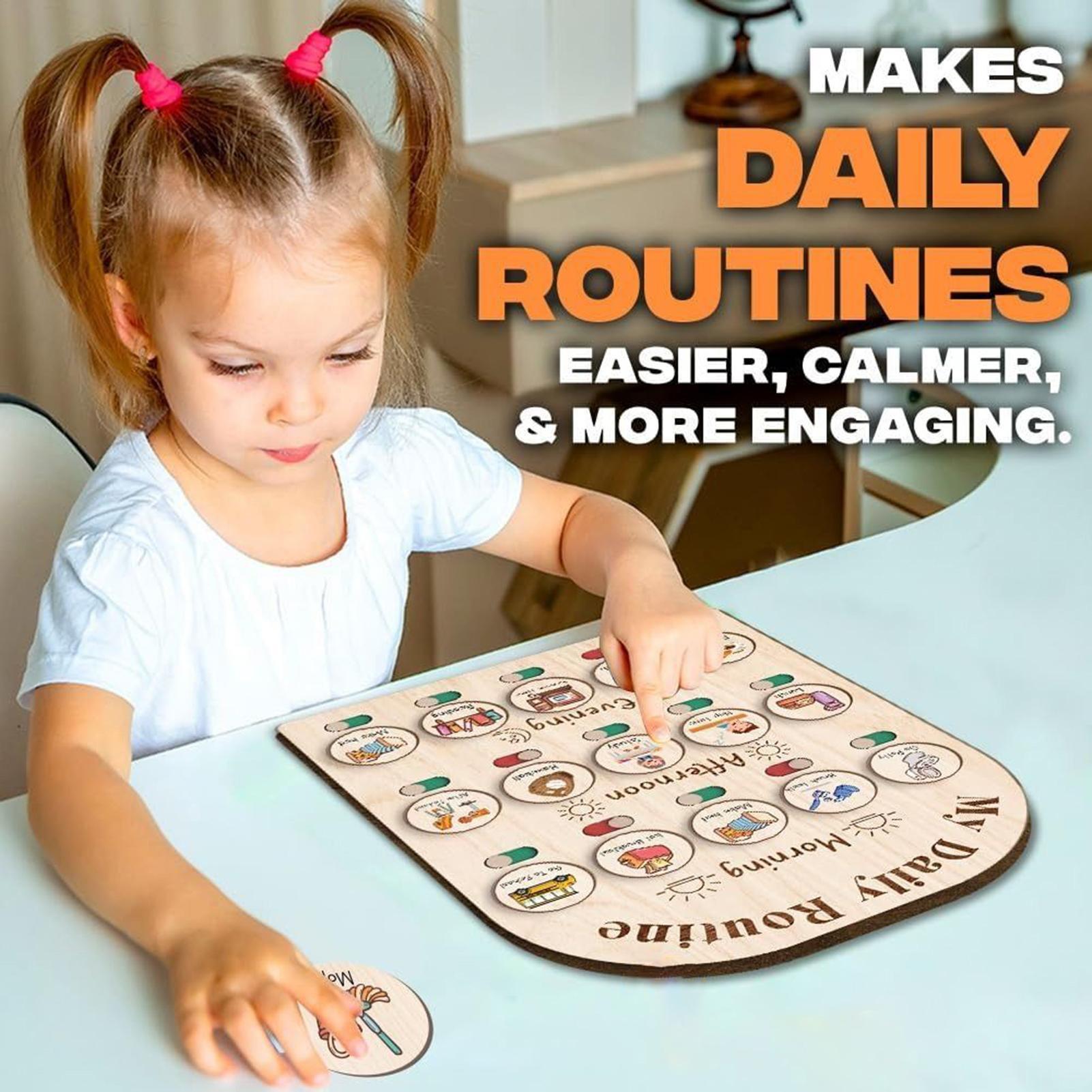 Routine Chart for Kids Morning - Kids Education Planner 评论和价格