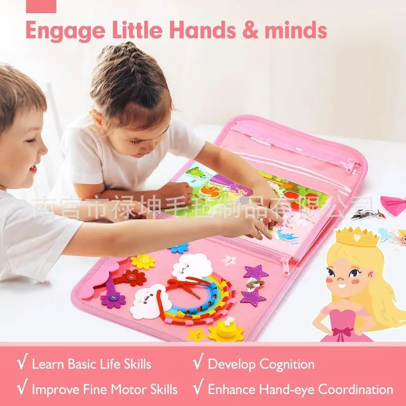 Princess Montessori Felt Busy  - Kids Education Book 评论和价格
